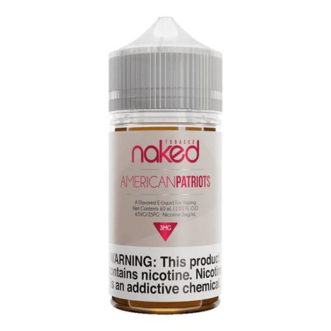 Naked American Patriots Ml Vape Juice