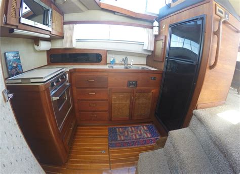 Galley Aboard Boats For Sale Boat Interior Yacht