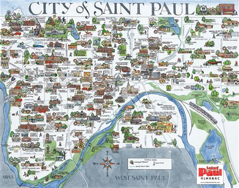 Maps Saint Paul City St Paul Minnesota