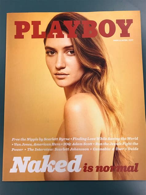 Playboy Magazine March April Elizabeth Elam Naked Is Normal