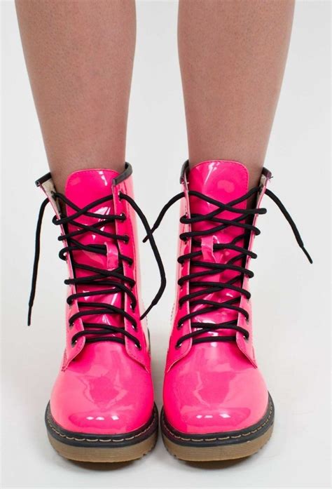 Pink Combat Boots I These Pink Combat Boots Girls Combat Boots