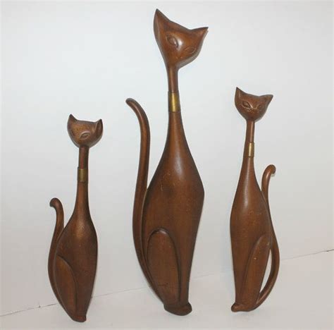 Vintage Cat Set Of 3 Sexton Wall Hangings Metal 1960s 60s Eames Mid Century Mod With Images