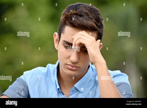 Good Looking Boy And Sadness Stock Photo Alamy