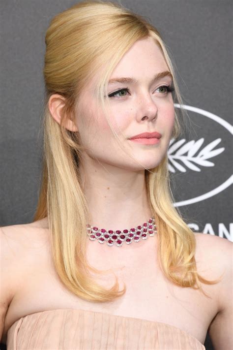 Elle Fanning At Official Trophee Chopard Dinner At Cannes