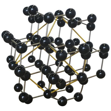 Vintage Ball And Stick Molecular Model Of Diamond Vintage Antique