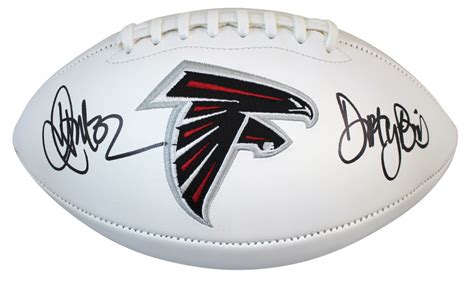 Jamal Anderson Signed Falcons Logo Football Inscribed Dirty Bird