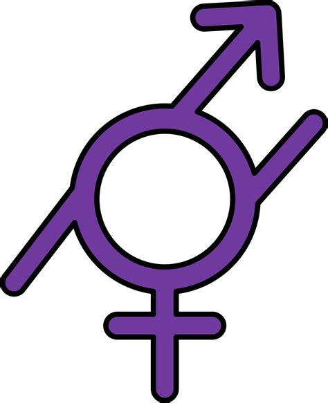 Gender Fluid Icon Or Symbol In Purple Color 24154969 Vector Art At Vecteezy