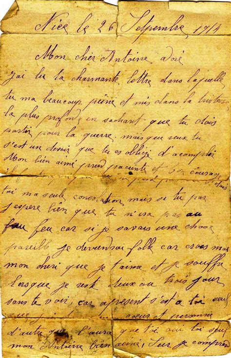 Lettre De Poilus Bataille De Verdun - Correspondances de poilus – Archives Nice Côte d'Azur