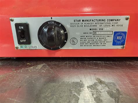 Star Manufacturers Model 35s Hot Dog Steamer Works Missing Parts Ebay