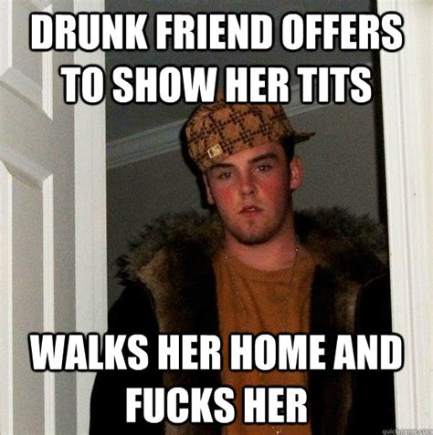 Drunk Friend Offers To Show Her Tits Walks Her Home And Fucks Her