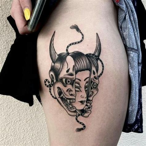 We did not find results for: negligible | Mask tattoo, Hannya mask tattoo, Japanese ...