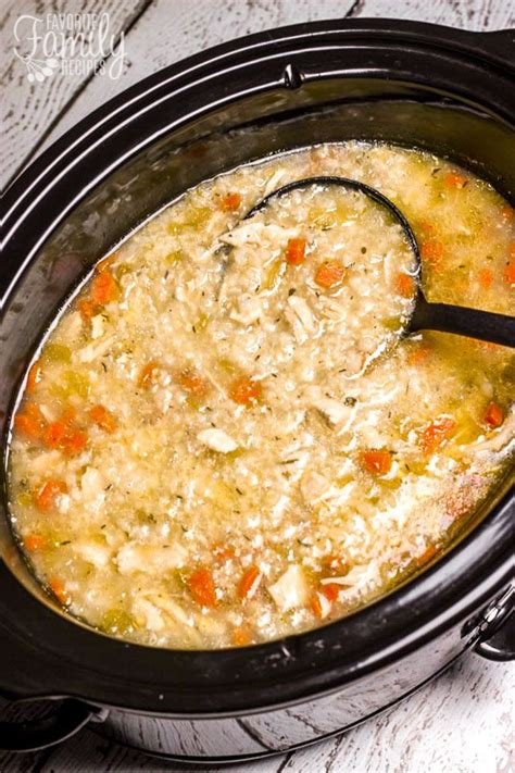 Slow Cooker Chicken Rice Soup Gold Magazine