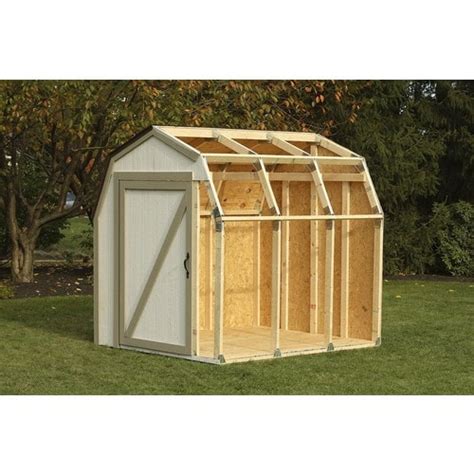 Not a pole building, built like your house with wall studs 16 on center. Blitz 2 x 4 Basics Shed Kit, Barn Roof in the Storage Shed Expansion Kits department at Lowes.com