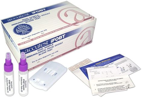 Accutest Dual Sample Immunological Fecal Occult Blood Test Kits 20bx