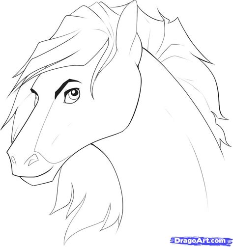 Let's circle this powerful rear considering all. Step 12. How to Draw Horse Heads