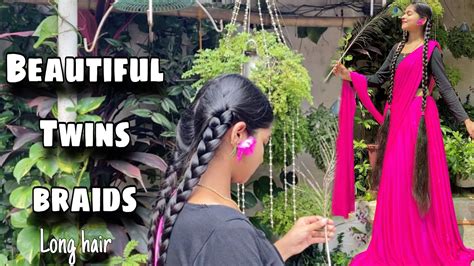 Twins Braid Making Calf Length Easy And Beautiful 😍 Janmashtami