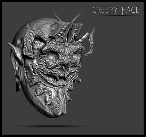 Artstation Creepy Face Concept Art