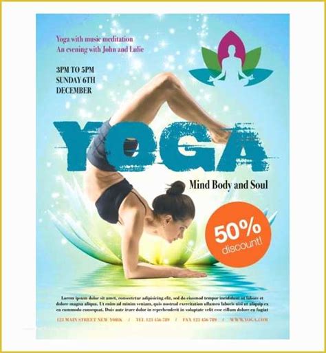 yoga flyer template word free of 27 fitness flyer designs and examples psd ai vector eps