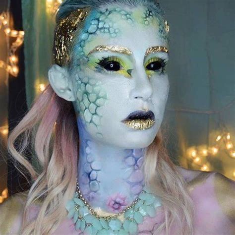 See more ideas about mermaid costume, siren costume, mermaid halloween. 20 Unique Mermaid Makeup Looks For Halloween | Gurl.com | Mermaid makeup, Mermaid makeup looks ...