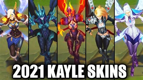 Kayle All Skins 2021 League Of Legends Youtube