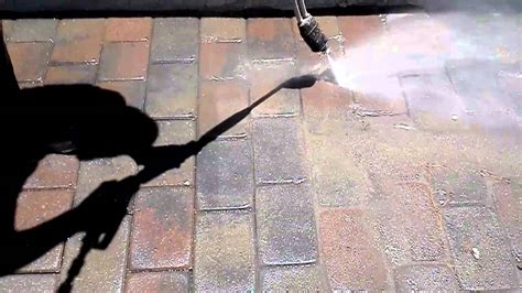 Pressure Washing Pavers Clean Youtube