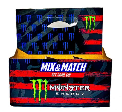 Monster Energy Collectors Promo Cardboard 6 Pack Carrier