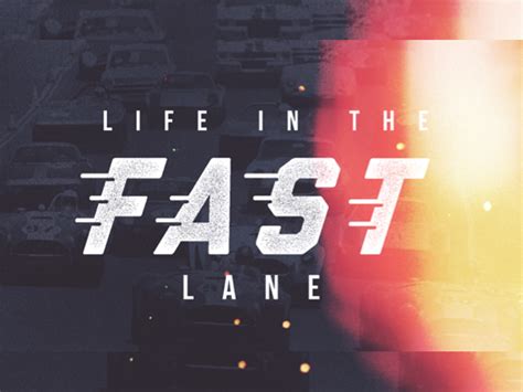 Life In The Fast Lane By Comn Design Co On Dribbble