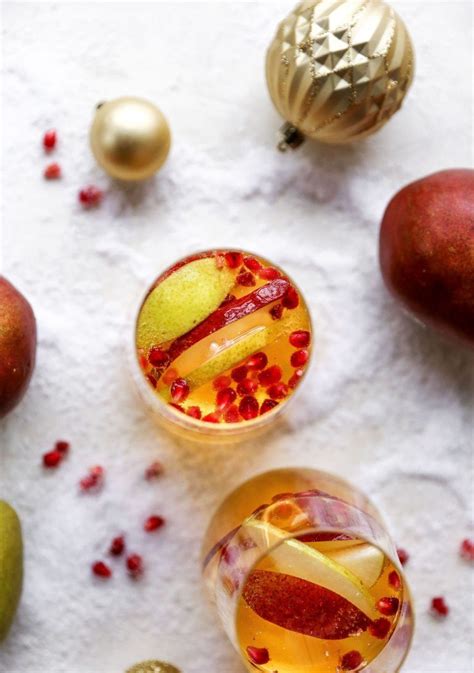 Louise will have both indoor and outdoor seating facing the runway, providing great views of planes taking off and landing as you enjoy great food Christmas Drink : Ginger Bourbon Pear Sangria (Dengan gambar)