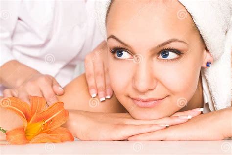 Girl Massage Portrait Stock Image Image Of Skin Face 20523177