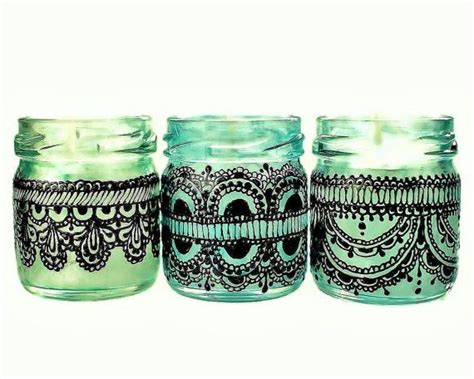 Mini Mason Jar Candles Lace Mason Jars Mason Jar Lanterns Mini Jars