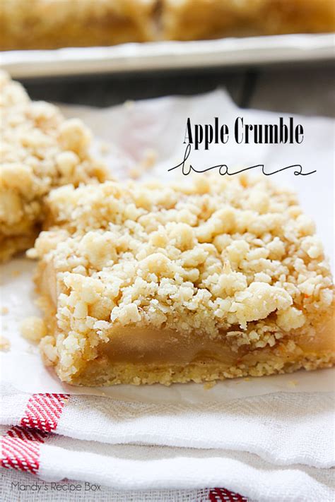 Apple Crumble Bars Mandy S Recipe Box