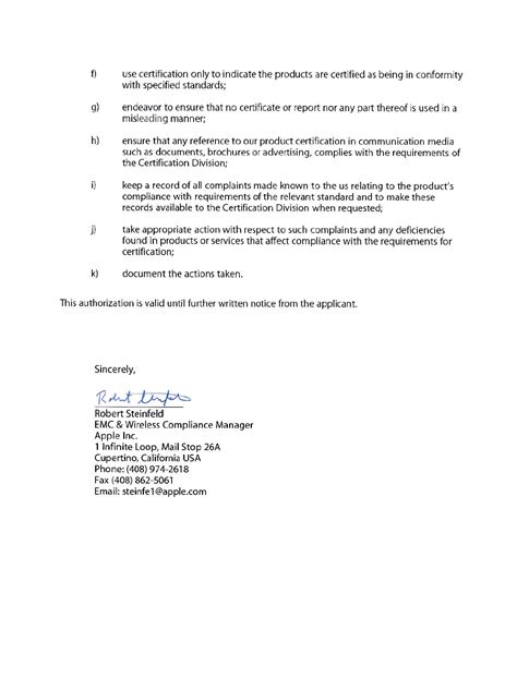 A1397 Ipad Attestation Statements Authorization Letter Apple