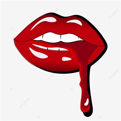 Red Hot Lips Blood Drops Vector Red Lips Vector Bloody Red Lips Lips