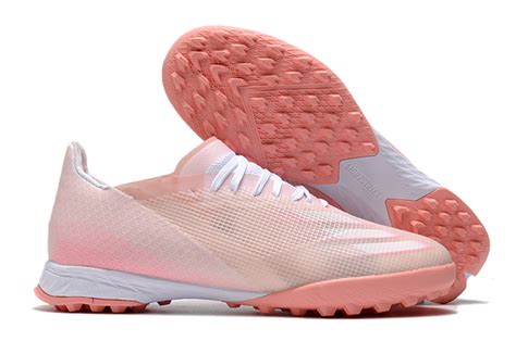 Adidas X Ghosted 1 Tf Pink And White Football Boots For Sale Cheap