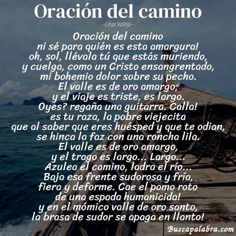 Poema Oración Del Camino De César Vallejo Análisis Del Poema