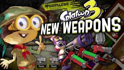 1 New Splatoon 3 Weapon For Every Class Youtube
