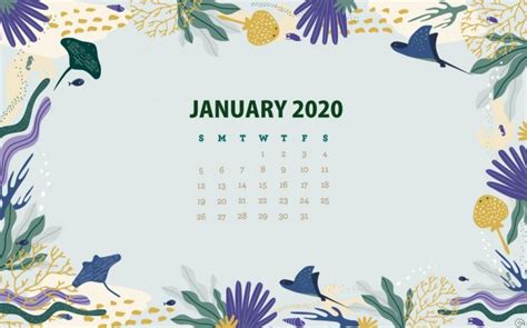 January 2020 Hd Calendar Wallpaper