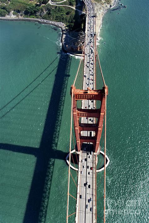 Golden Gate Bridge Aerial View Photograph By David Oppenheimer Fine