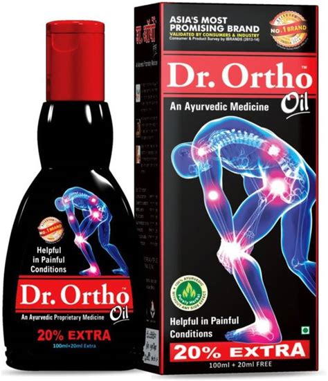 Dr Ortho Joint Pain Relief Oil 120ml Ayurvedic Joint Pain Massage