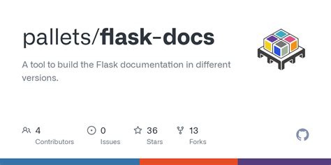 Github Palletsflask Docs A Tool To Build The Flask Documentation In