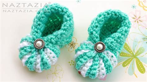 How To Crochet Simple Baby Booties Easy Shoes For Babies By Naztazia