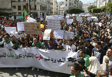 Algerian President Steps Down Amid Protests Army Pressure