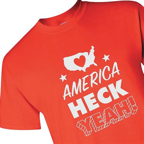 America Heck Yeah Adults T Shirt Medium Apparel Accessories 1 Piece Ebay