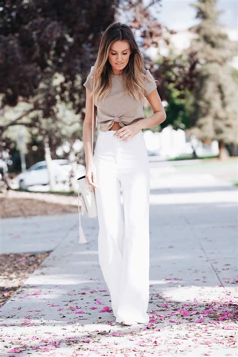 20 Stylish Summer Outfit Ideas With Wide Leg Pants
