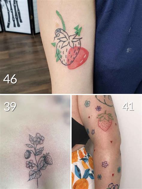 137 Strawberry Tattoo Ideas Every Traditional Minimalist Loves