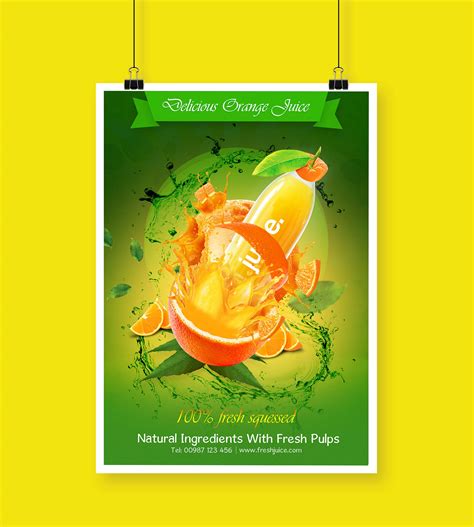 Fresh Juice Poster On Behance