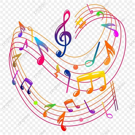 Colorful Music Notes Vector Hd Images Colorful Music Note Colorful