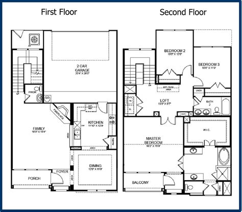 14 Best Simple 2 Story House Floor Plans Ideas Home Plans And Blueprints