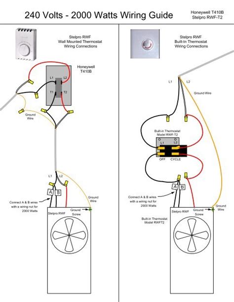 honeywell  voltage thermostat wiring diagram wiring diagram schemas
