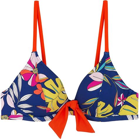cherry beach women s nahoon beach bikini top denim blue 95 d uk fashion